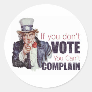 Wenn Sie nicht wählen, können Sie sich nicht besch Runder Aufkleber