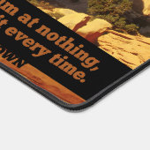 "Wenn Sie nichts anstreben" Inspiration Zitat Schreibtischunterlage (Ecke)