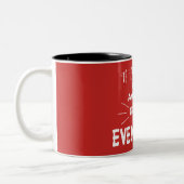 Wenn Sie nichts riskieren, riskieren Sie noch mehr Zweifarbige Tasse (Links)