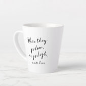 Wenn sie niedrig sind, gehen wir hoch, Michelle Ob Milchtasse (Linke Ecke)