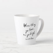 Wenn sie niedrig sind, gehen wir hoch, Michelle Ob Milchtasse (Rechte Ecke)