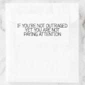 Wenn Sie noch nicht wütend sind, zahlen Sie nicht Rechteckiger Aufkleber (Tasche)