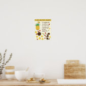 Wenn Sie Pina Coladas Rezeptur-Design Poster (Küche)