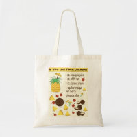Wenn Sie Pina Coladas Tasche mögen