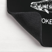 Wenn Sie rauchen müssen, rauchen Lachs Funny Grill Mousepad (Ecke)