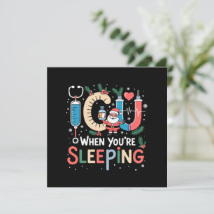 Wenn Sie schlafen Funny ICU Nurse Weihnachten