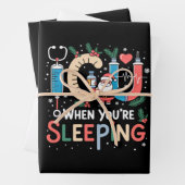 Wenn Sie schlafen Funny ICU Nurse Weihnachten Geschenkpapier Set (Beispiel)