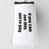 Wenn Sie sehen können, diese jungen, schwul-sarkas Golf Headcover (Rotieren 90)