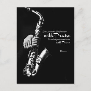 Wenn Sie seine Anwesenheit mit Lob Postkarte