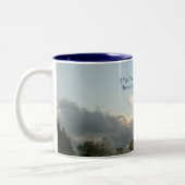 Wenn Sie sich am Frieden sind, dann… Zweifarbige Tasse (Links)