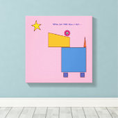 Wenn Sie sich einen Stern wünschen... von Michele  Leinwanddruck (Insitu (Holzboden))