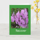 Wenn Sie sich erholen Karte (Gelbe Blume)