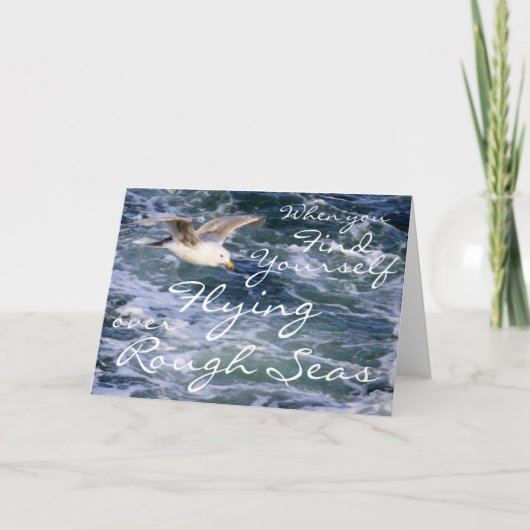 Wenn Sie sich finden, über raue Meere zu fliegen Karte (Vorderseite)