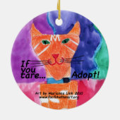 Wenn Sie sich interessieren….adoptieren Sie! Keramik Ornament (Hinten)