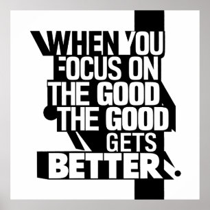 Wenn Sie sich konzentrieren Poster