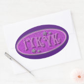 Wenn Sie Slogan Epic Throwback Time kennen Ovaler Aufkleber (Umschlag)