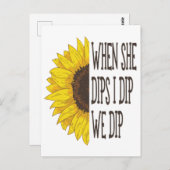 Wenn sie tauche, tauchen wir ein, Mama und ich Postkarte (Vorne/Hinten)