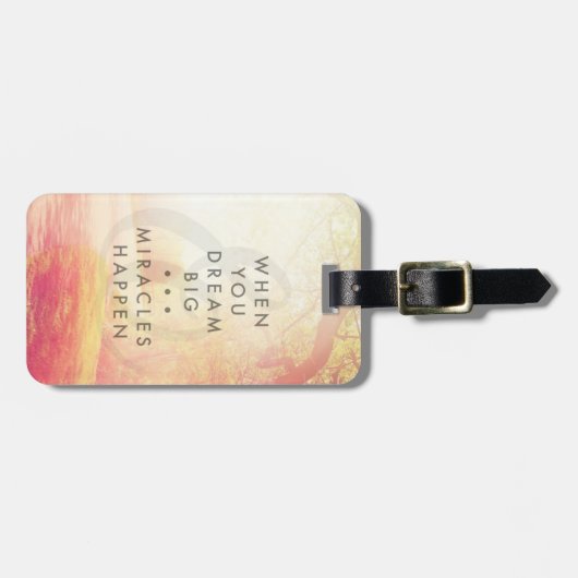 Wenn Sie träumen Gepäckanhänger (Vorderseite horizontal)