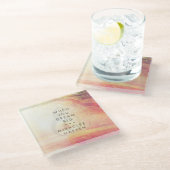 Wenn Sie träumen Glasuntersetzer (Schrägansicht)