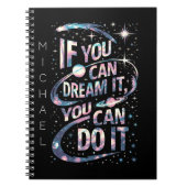 Wenn Sie träumen können, es personalisierten Noteb Notizblock (Vorderseite)