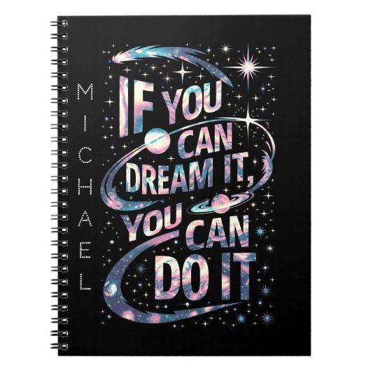 Wenn Sie träumen können, es personalisierten Noteb Notizblock (Vorderseite)