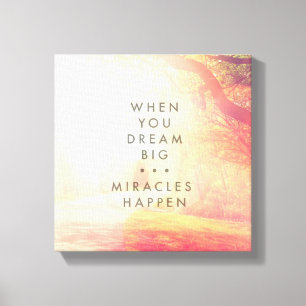 Wenn Sie träumen Leinwanddruck
