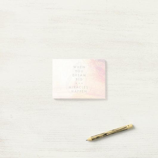 Wenn Sie träumen Post-it Klebezettel (Auf Schreibtisch)