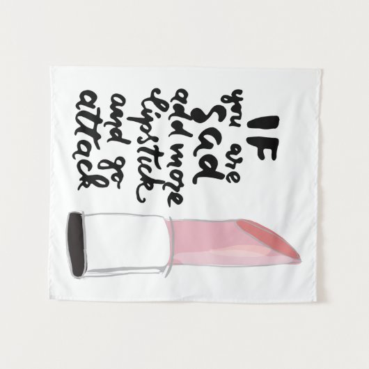 Wenn Sie traurig sind, addieren Sie mehr Wandteppich (Vorderseite (Horizontal))