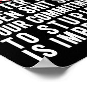 Wenn Sie Trump nach dieser Biden-Show immer noch h Poster (Ecke)