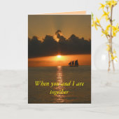 Wenn Sie und ich zusammen sind - KARTE (Gelbe Blume)