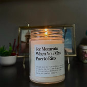 Wenn Sie verpassen Puerto Rico Candle Label Quadratischer Aufkleber