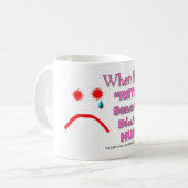 Wenn Sie "Verzögerung" sagen, verletzt jemand Kaffeetasse (Vorderseite Links)