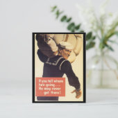 Wenn Sie vom 2. Weltkrieg erzählen Postkarte (Stehend Vorderseite)