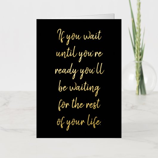 Wenn Sie warten, bis Sie bereit sind (Vorderseite)