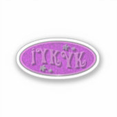 Wenn Sie wissen, Slogan Epic Throwback Fun Look Aufkleber (Vorderseite)