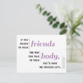 Wenn Sie zu Ihren Freunden Postkarte (Stehend Vorderseite)