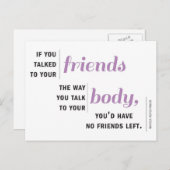 Wenn Sie zu Ihren Freunden Postkarte (Vorne/Hinten)