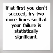 Wenn Sie zuerst nicht erfolgreich sind Poster (Vorne)