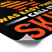 Wenn Snowboarden einfach wäre, würden sie es Skifa Poster (Ecke)