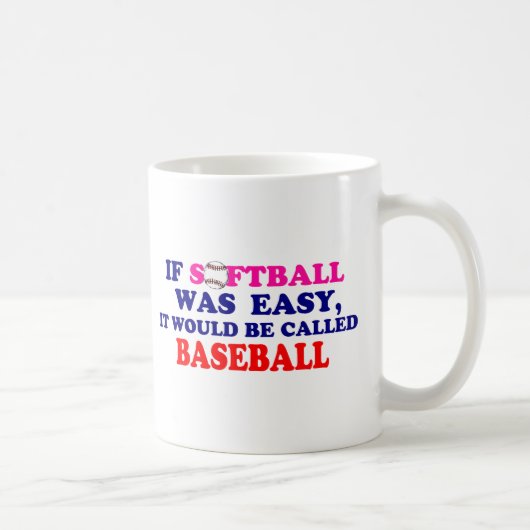 Wenn Softball war einfach…. Kaffeetasse (Rechts)