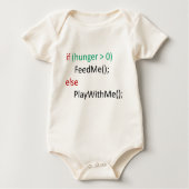 wenn...sonst baby strampler (Vorderseite)