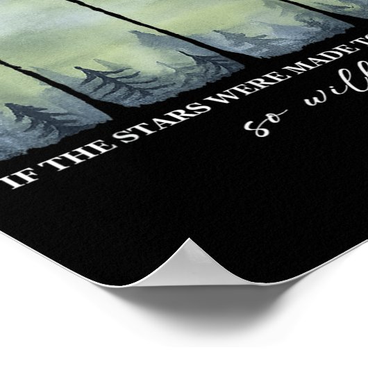 Wenn Sterne zum Anbeten gemacht werden, dann werde Poster (Ecke)