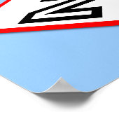 Wenn Stress brennt Kalorien Funny Poster Zeichen (Ecke)