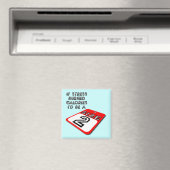 Wenn Stress Kalorien gebrannt hat Funny Kühlschran Magnet (In Situ (Geschirrspüler))