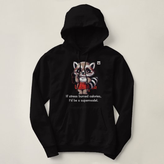 Wenn Stress Kalorien verbrannt Hoodie (Design vorne)