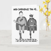 Wenn Superhelden 40 Grußkarten machen Karte (Gelbe Blume)