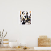 Wenn Tango auf Malerei trifft Poster (Küche)