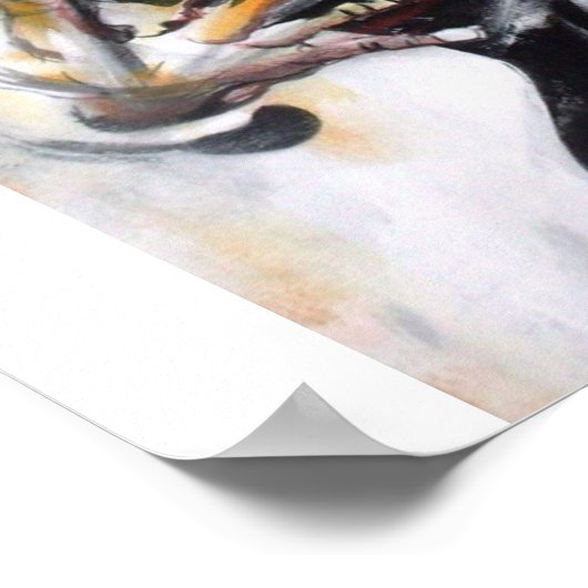 Wenn Tango auf Malerei trifft Poster (Ecke)