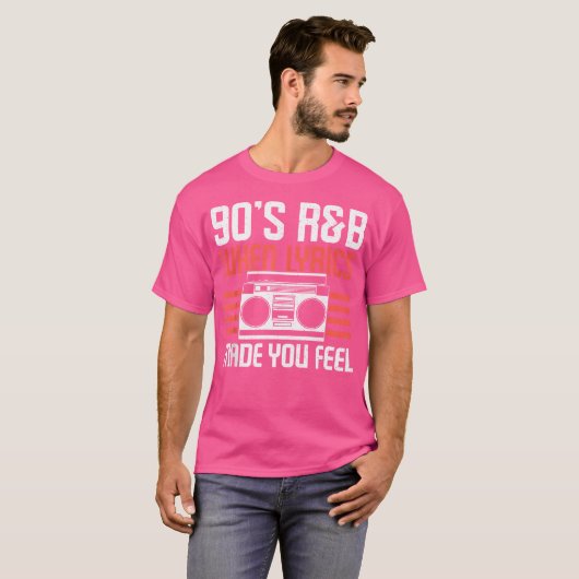 Wenn Texte Sie sich von 90er-Rb-Musikklasselover ü T-Shirt (Vorne ganz)