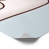 Wenn Toiletten blass blaues Poster sprechen könnte (Ecke)